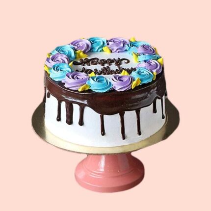Chocolate ganache drop cake