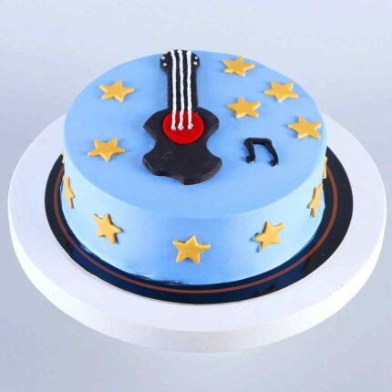 Musical guitar cake