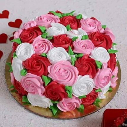 multiple floral cake