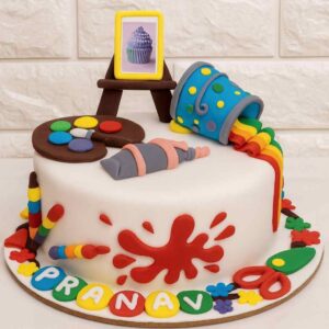 Artist Theme Birthday Cake