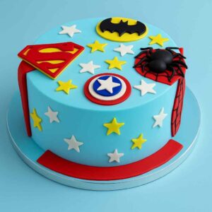 Superhero Theme Cake