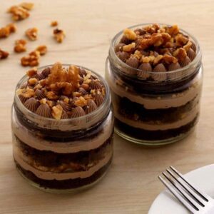 Chocolate Walnut Jar Cake Duo – Rich & Nutty Dessert Treat