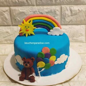 Kids Rainbow Theme Cake