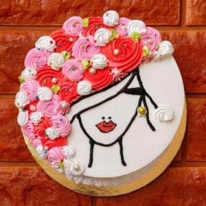 Pink Pearl Rose Cake