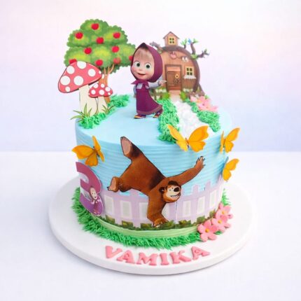 Masha and Bear Forest Adventure Cake