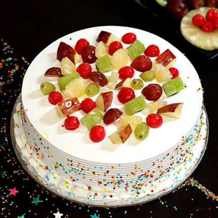 Vanilla Cakes Fruit Cakes