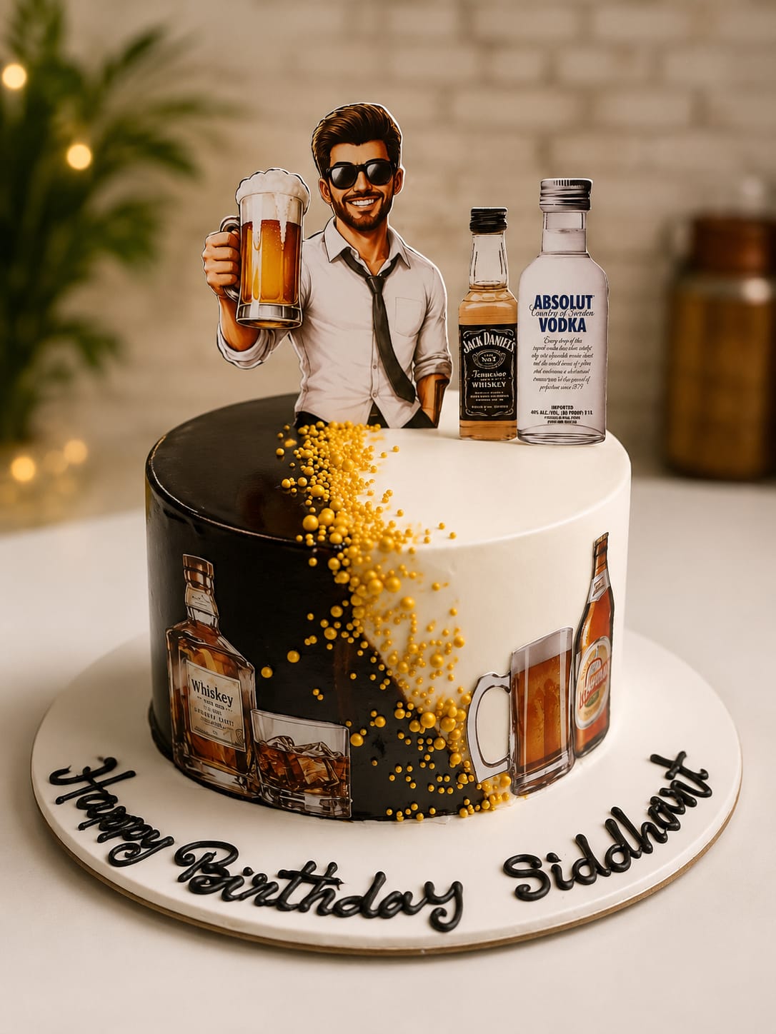 Cheers & Spirits Celebration Cake